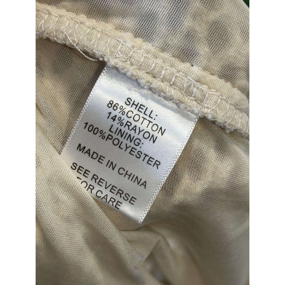 Lucy‎ Paris Crochet Knit Skirt Women Large Tan Beach - Picture 15 of 15